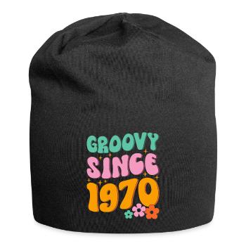 Groovy Hippie since 1970 - Jersey Beanie - black - Front