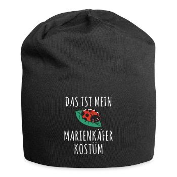 Das ist mein Marienkäfer Kostüm Outfit Fasching Ha - Jersey-Beanie - Schwarz - Vorne