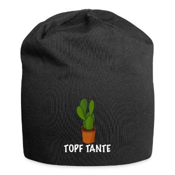 Topf Tante Gärtner Frauen Garten - Jersey-Beanie - Schwarz - Vorne