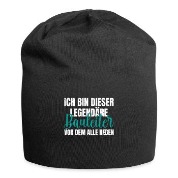 Ich bin dieser legendäre von dem alle reden - Jersey-Beanie - Schwarz - Vorne