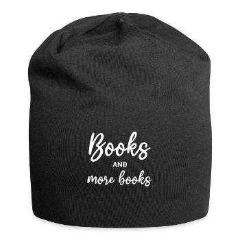 Book Lover Reading Librarian Bookworm Books And - Jersey-Beanie - Schwarz - Vorne