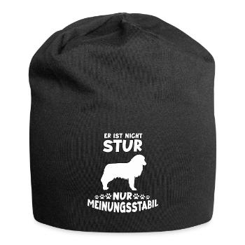Lustiges Hundetrainings Motiv Australian Shepherd - Jersey-Beanie - Schwarz - Vorne