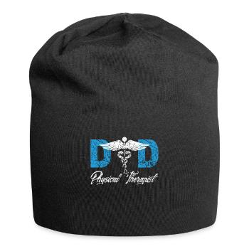 Physical Therapy Dad Therapist Gait Physics PT - Jersey Beanie - black - Front