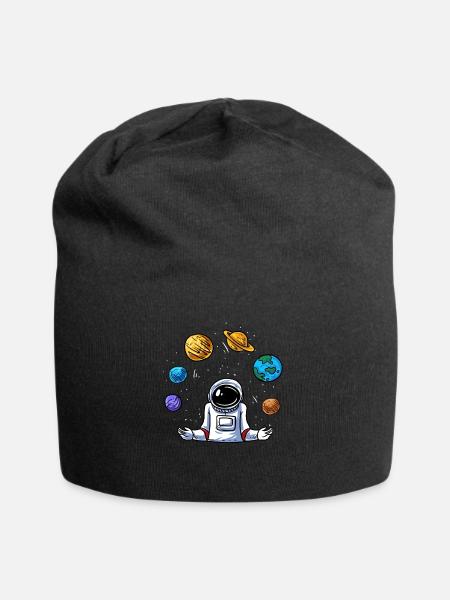 Jonglieren - Jersey-Beanie - Schwarz