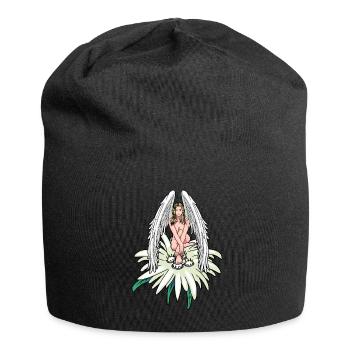 Himmlisch Engel Edelweiß Österreich Schutzengel - Jersey-Beanie - Schwarz - Vorne