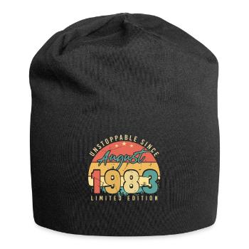 Geschenkidee Für August 1983 - Jersey-Beanie - Schwarz - Vorne