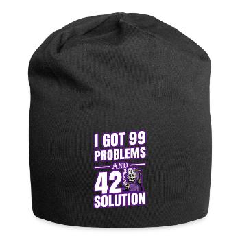 J’ai eu 99 problèmes et 420 solutions Cannabis Weed - Bonnet en jersey - noir - Devant