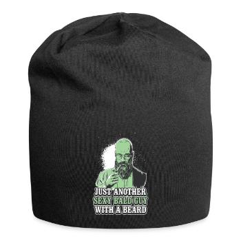 Just Another Sexy Bald Guy Bart Geschenk - Jersey-Beanie - Schwarz - Vorne