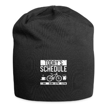 Mountain Biking Cycling Vintage Cyclist Today - Jersey Beanie - black - Front