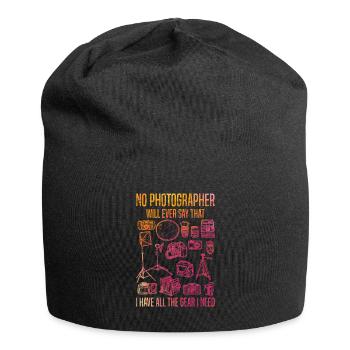 Aucun photographe ne pourra jamais faire aussi drôle - Bonnet en jersey - noir - Devant