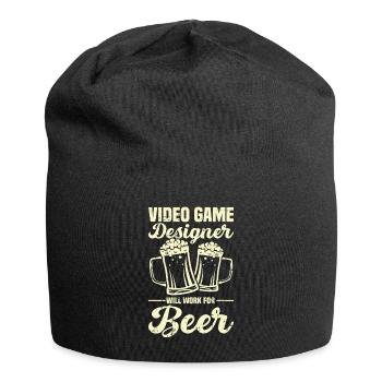 Video Game Designer - Jersey-Beanie - Schwarz - Vorne