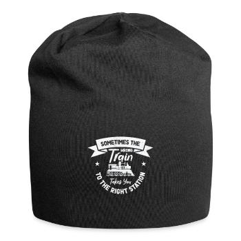 Train Transportation Train Lover Train Station - Jersey Beanie - black - Front