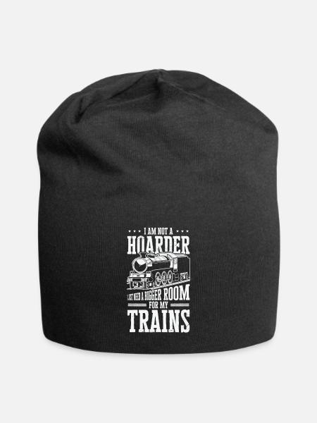 Train Model Railway Builder Locomotive Train Fan - Bonnet en jersey - noir