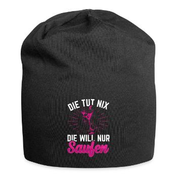 Die tut nix Sekt Cocktails - Jersey-Beanie - Schwarz - Vorne