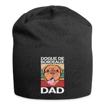 Grand Danois Papa Dogue de Bordeaux Cadeau - Bonnet en jersey - noir - Devant