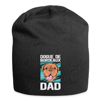 Great Dane Dad | Dogue de Bordeaux Gift - Jersey Beanie - black - Front