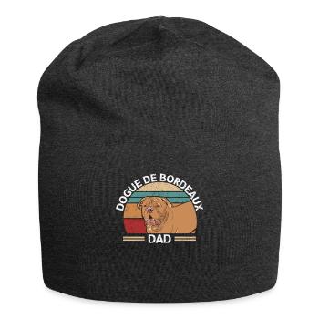 Dogue de Bordeaux Dad Bordeauxdogge Geschenk - Jersey-Beanie - Anthrazit - Vorne