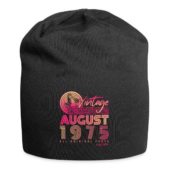 Vintage 1975 Im August - Jersey-Beanie - Schwarz - Vorne