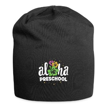 Aloha Preschool Pre-K Lehrer Erster Tag zurück zu - Jersey-Beanie - Schwarz - Vorne