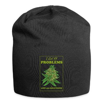 J’ai eu 99 problèmes et 420 solutions Cannabis Weed - Bonnet en jersey - noir - Devant
