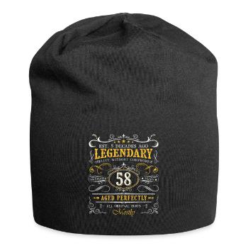 Vintage Légendaire - Vieilli parfaitement 58ème anniversaire - Bonnet en jersey - noir - Devant