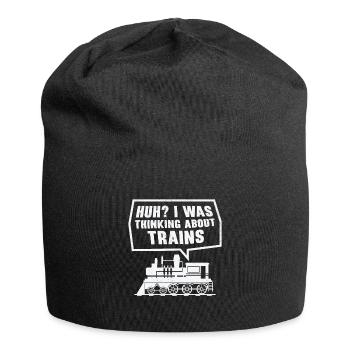 Zuglokomotive Transport Eisenbahnbegeisterte - Jersey-Beanie - Schwarz - Vorne