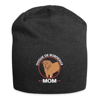 Bordeauxdogge Mom Hundebesitzer Geschenk - Jersey-Beanie - Anthrazit - Vorne
