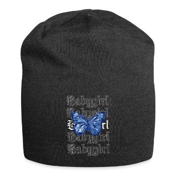 Okkult Goth Gothic Punk Grunge - Jersey-Beanie - Anthrazit - Vorne