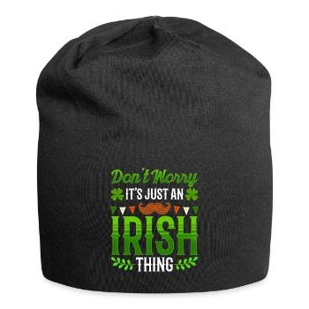 Don't worry this is just an Irish quirk Irishman - Jersey Beanie - black - Front