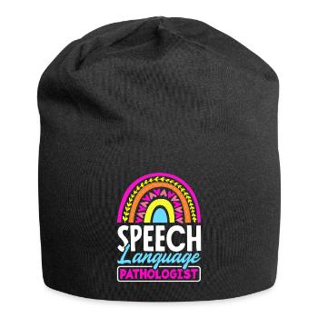 Speech Language Pathologist Speech Therapy - Jersey-Beanie - Schwarz - Vorne