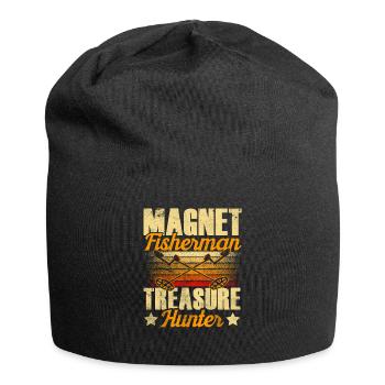 Magnetic Fisherman Treasure Hunter Magnet Magnetic Fishing - Jersey Beanie - black - Front