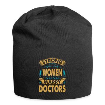 Strong Women Marry Doctors - Surgeons - Hospital - Jersey Beanie - black - Front