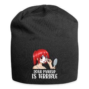Votre maquillage est terrible cadeau de maquilleur - Bonnet en jersey - noir - Devant