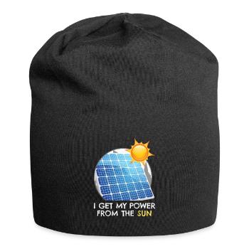 Power From The Sun Solar Photovoltaik - Jersey-Beanie - Schwarz - Vorne