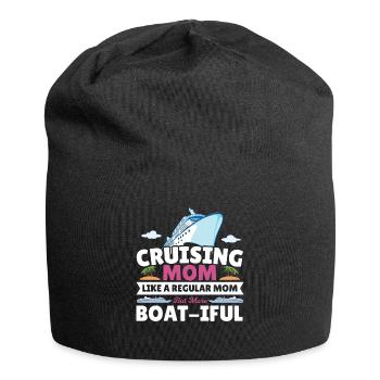 Kreuzfahrt-urlaub Familienausflug Design Für Eine - Jersey-Beanie - Schwarz - Vorne