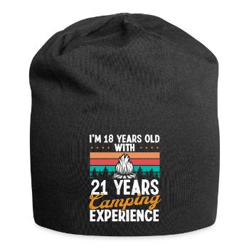 39 Year Old Camper Mountains Camping 39 Birthday - Jersey Beanie - black - Front