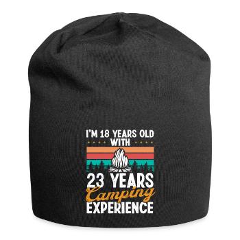 41 Year Old Camper Mountains Camping 41 Birthday - Jersey Beanie - black - Front