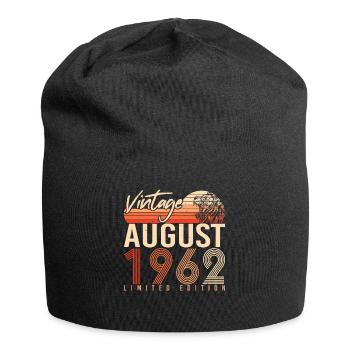 1962 In August 60th birthday - Jersey Beanie - black - Front