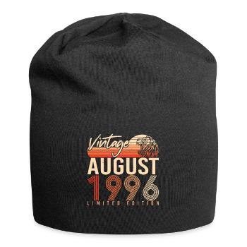 Mois de naissance Août 1996 - Bonnet en jersey - noir - Devant