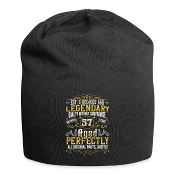 Vintage Légendaire - Vieilli parfaitement 57ème anniversaire - Bonnet en jersey - noir - Devant