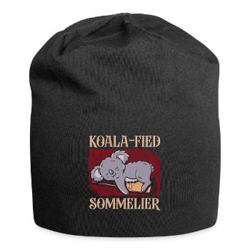 Sommelier Wine Drinking Tasting - Jersey-Beanie - Schwarz - Vorne