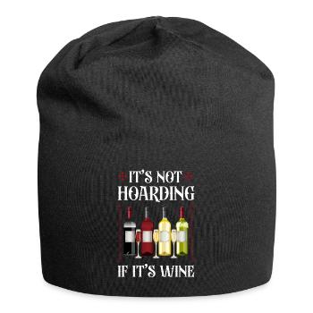 Sommelier Wine Drinking Tasting - Jersey-Beanie - Schwarz - Vorne