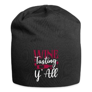 Sommelier Wine Drinking Tasting - Jersey-Beanie - Schwarz - Vorne