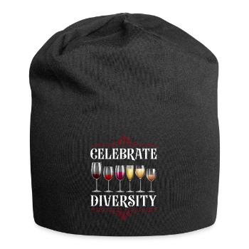 Sommelier Wine Drinking Tasting - Jersey-Beanie - Schwarz - Vorne