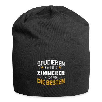 Zimmerer - Jersey-Beanie - Schwarz - Vorne