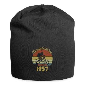 Birthday Bicycle Bike March 1957 - Jersey Beanie - black - Front