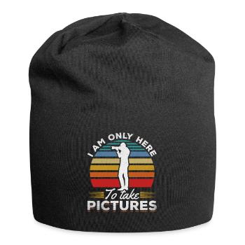 Photography I'm only here to take photos - Jersey Beanie - black - Front