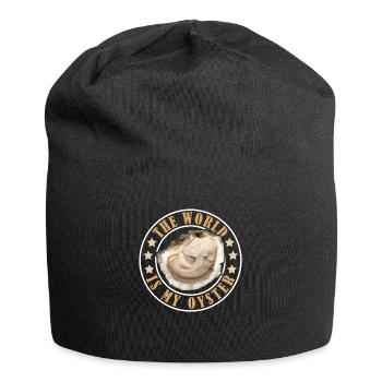 The World is My Oyster Oysters - Jersey Beanie - black - Front