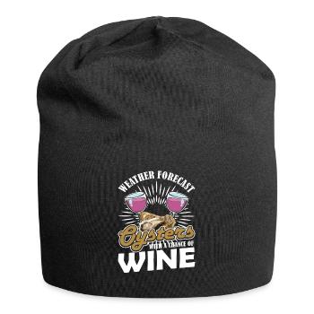Weekend Forecast Oysters with a Chance of Austern - Jersey Beanie - black - Front