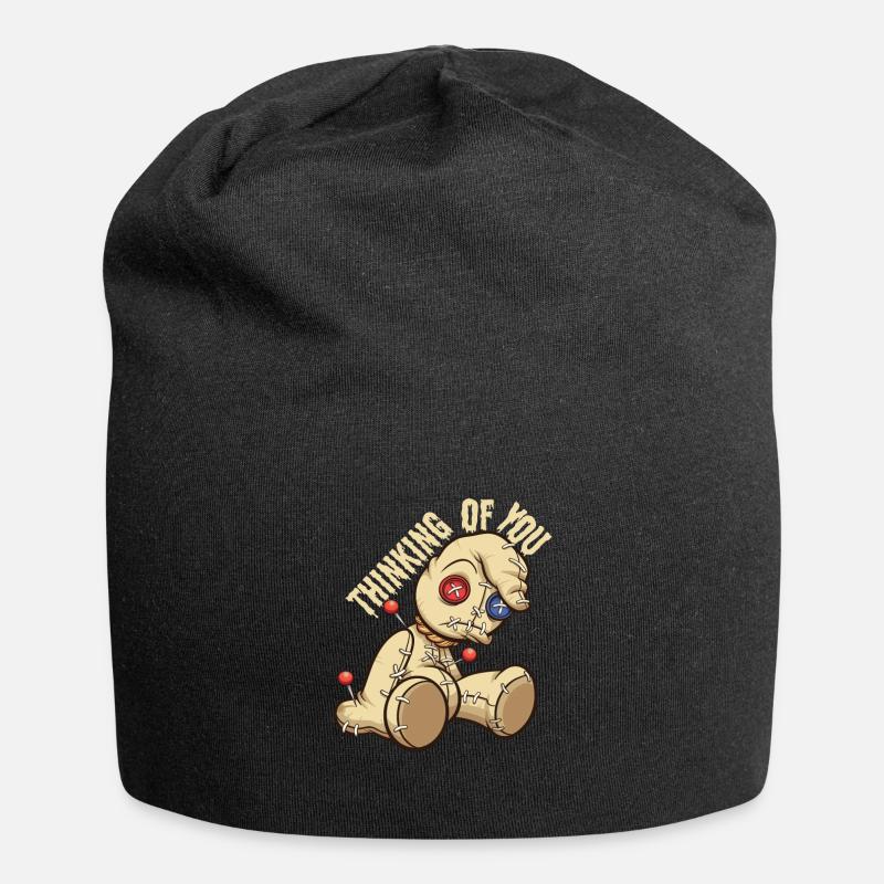 Penser à vous Poupée vaudou Vaudou - Bonnet en jersey - noir